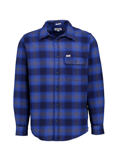 Hemd, Regular Fit, Baumwolle, icy-indigo kariert