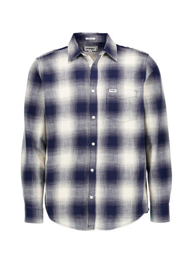 Hemd, Regular Fit, Bauwolle, dusty blue kariert