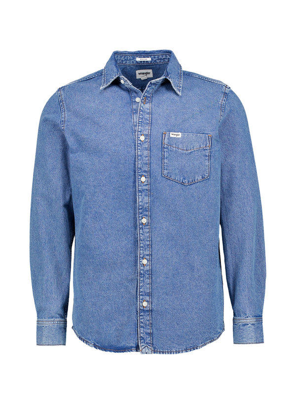 Wrangler Jeanshemd 1 Pocket indigo 112371549