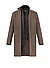 Mantel Ciburton, Wolle, dunkelbraun - dunkelbraun