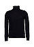 Rollkragenpullover Cizino, Baumwolle, schwarz - schwarz