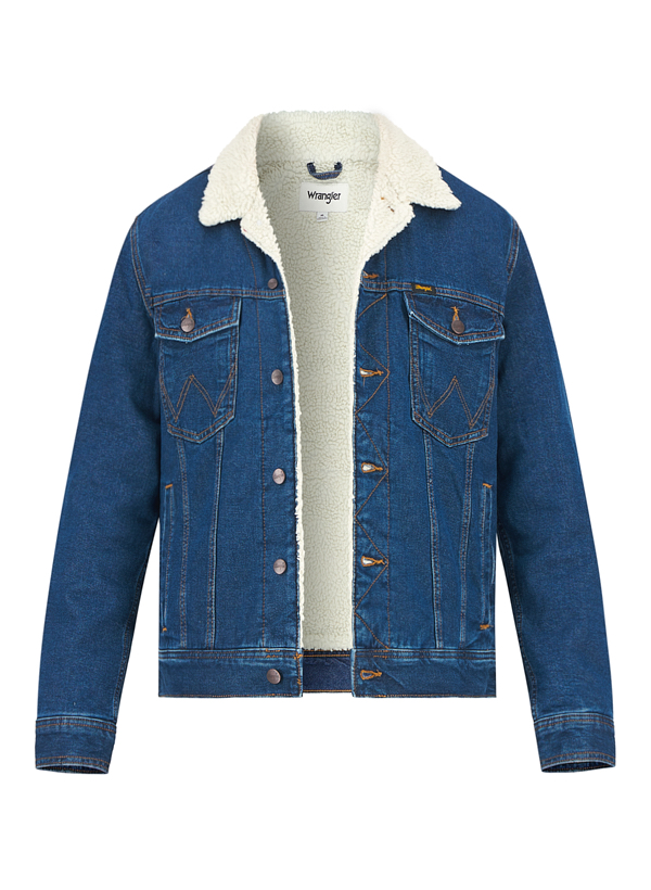 Wrangler Jeansjacke Sherpa mid stone 112371440