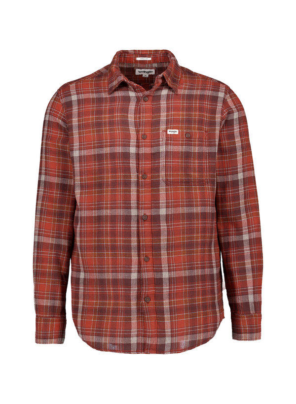 Wrangler Hemd 1 Pocket fired brick 112371430