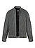 Lederjacke Jace, Slim Fit, Ziegenvelours, dunkelgrau - dunkelgrau