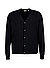 Cardigan, Wolle, schwarz - schwarz