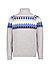 Rollkragenpullover, Merinowolle-Kaschmir, grau gemustert - grau