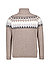 Rollkragenpullover, Merinowolle-Kaschmir, sand gemustert - sand