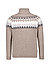 Rollkragenpullover, Merinowolle-Kaschmir, sand gemustert - sand