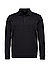 Polo-Shirt, Baumwoll-Jersey, schwarz - schwarz