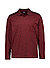 Polo-Shirt, Baumwoll-Jersey, schwarz-rot meliert - schwarz-rot