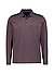 Polo-Shirt, Baumwoll-Jersey, mocca gemustert - mocca