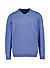 Pullover, Baumwolle-Kaschmir, marine meliert - marine