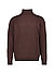 Rollkragenpullover, Baumwolle-Kaschmir, braun - braun