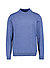 Stehkragenpullover, Baumwolle-Kaschmir, jeansblau - jeansblau