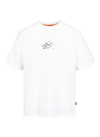 T-Shirt Voyage, Baumwolle, weiß
