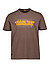 T-Shirt, Bio Baumwolle, dunkelbraun - dunkelbraun