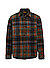 Overshirt, Fleece, zimt-oliv kariert - zimt-oliv