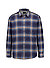 Hemd, Regular Fit, Flanell, blau kariert - dunkelblau
