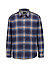 Hemd, Regular Fit, Flanell, blau kariert - dunkelblau
