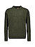 Pullover, Mikrofaser, grün meliert - grün