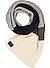 Schal, Baumwolle-Kaschmir, grau-beige-navy - grau-beige-navy