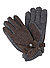 Handschuhe, Wolle warmgefüttert, dunkelbraun-grau - dunkelbraun-grau