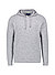 Kapuzenpullover, Merinowolle Extrafein, grau meliert - grau