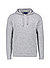 Kapuzenpullover, Merinowolle Extrafein, grau meliert - grau