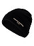 Mütze, Wolle, schwarz - schwarz