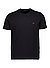 T-Shirts, Baumwoll-Stretch, schwarz - schwarz