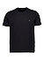 T-Shirts, Baumwoll-Stretch, schwarz - schwarz