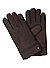 Handschuhe, Lammfell, mocca - mocca