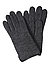 Handschuhe, Wollwalk, anthrazit meliert - anthrazit