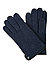 Handschuhe, Schurwolle, navy - navy