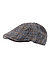Schiebermütze, Mikrofaser warmgefüttert, grau kariert - grau