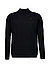 Stehkragenpullover, Merinowolle, schwarz - schwarz