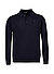 Polo-Shirt, Woll-Strick, nachtblau - nachtblau