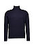 Rollkragenpullover, Merinowolle, nachtblau - nachtblau