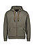 Sweatjacke, Baumwolle, olivgrün - grün