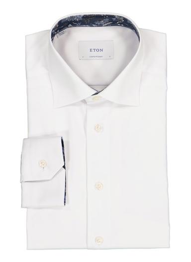 Hemd, Contemporary Fit, Bio-Baumwolle, weiß