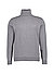 Rollkragenpullover, Baumwolle, grau - dunkelgrau