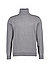 Rollkragenpullover, Baumwolle, grau - dunkelgrau