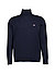 Rollkragenpullover, Baumwolle, navy - dunkelblau