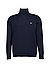 Rollkragenpullover, Baumwolle, navy - dunkelblau