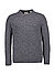 Pullover, Wolle, dunkelgrau meliert - dunkelgrau
