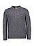 Pullover, Wolle, dunkelgrau meliert - dunkelgrau