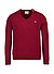 Pullover, Lammwolle, bordeaux - bordeaux