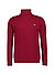 Rollkragenpullover, Baumwolle, weinrot - bordeaux