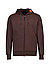 Sweatjacke Kano, Baumwolle, dunkelbraun - dunkelbraun