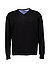 Pullover, Baumwolle, schwarz - schwarz